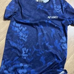 YONEX テニス Tシャツ ブルー 花柄 メンズのサムネイル