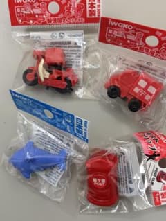 イワコー iwako 消しゴム 郵便車 郵便バイク イルカ 郵便POSTクリップのサムネイル