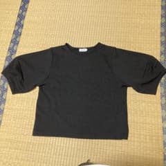 LEPSIM　ジャガードランタンスリーブプルオーバー　黒　サイズフリーのサムネイル