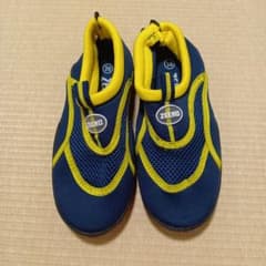 キッズシューズ☆ZEENO30（19.5〜20cm）☆ネイビー×イエローのサムネイル