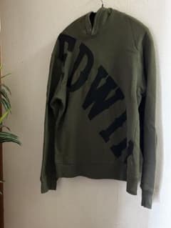 EDWIN パーカー カーキ 160 裏起毛　美品のサムネイル