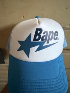 A BATHING APE ベイプ メッシュキャップ 水色 - メルカリ