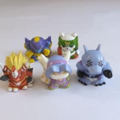 デジモンフロンティア ちびコレバッグ 指人形5体 - メルカリ