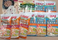 いなば ささみと緑黄色野菜２種類８袋、ちゅ～るごはん14g×20本、他　詰合せのサムネイル