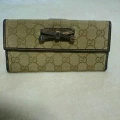 GUCCI財布☆グッチ☆リボン長財布のサムネイル