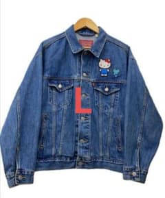 新品 ハローキティ Gジャン L デニム ジャケット サンリオ Levi