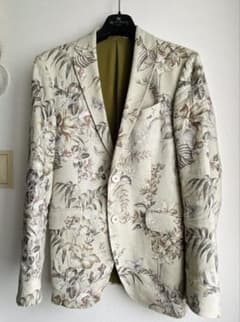 ETRO エトロ ボタニカル 花柄 ジャカード ジャケット 44 美品 伊製