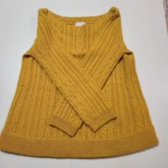 MACKINTOSH PHILOSOPHY からし色ニットセーター 38のサムネイル