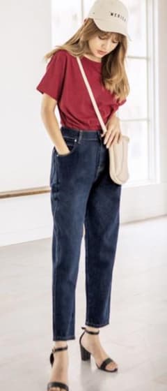 テーパードストレッチデニムパンツ[cu164]のサムネイル