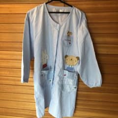 保育士　エプロン　割烹着のサムネイル