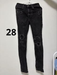 Ksubi スキニーデニム ブラックダメージ加工28インチのサムネイル