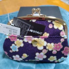 二越ちりめん 4寸親子がま口財布新品　美品　未使用のサムネイル