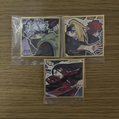 NARUTO 豆ガシャ色紙 カカシ、デイダラ、柱間のサムネイル