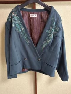 山本寛斎 変形ショートテーラードジャケット モード系90s ヴィンテージ 