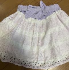 mezzo pianoレーススカート ラベンダー リボンのサムネイル