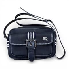 希少 バーバリーブルーレーベル ワンショルダーバッグ 黒 レザー