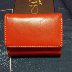 Maturi マトゥーリ 栃木レザー×ボンテッドレザー 革 極小 三つ折 財布のサムネイル
