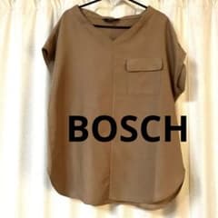 BOSCH ブラウン半袖ブラウス ボッシュ ラウンドカットソ - メルカリ