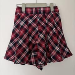 赤チェック キュロットスカートのサムネイル