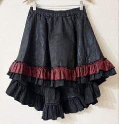 cutie frash｜パニエ｜テールスカート｜ブラック×レッド cutie frash｜パニエ｜テールスカート｜ブラック×レッド - メルカリ