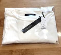 新品 mizuiro ind ミズイロインド ギャザースリーブワイドTシャツ 白