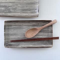 波佐見焼 | 2枚セット ブラウン系の和モダン長角皿