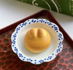 染付梅豆皿　豆鉢　徳永遊心、白山陶器やポーリッシュポタリー、統制陶器や皐月窯好き 染付梅豆皿 豆鉢 徳永遊心、白山陶器やポーリッシュポタリー、統制陶器