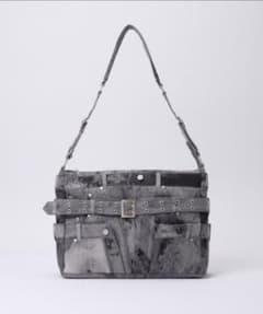 GRANCY】クレイジーレイヤードデニムパンツデザインショルダーバッグ