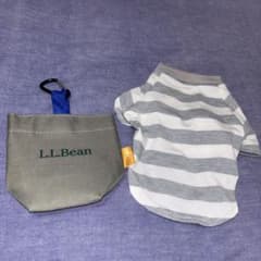 L.L.Bean 犬用ポーチ ボーダー柄シャツ セットのサムネイル