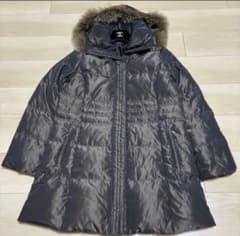 新品同様使用感無✩アイスブルー✩ブルーフォックス＆ラパン✩ファーコート✩柔らか軽 未使用✨noage L相当 ブルーフォックス ダウンコート 光沢 2way - メルカリ