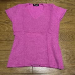 半袖ニット ピンク Mのサムネイル