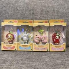シルバニアファミリー キーチェーン4個セット さくらんぼ シマエナガ