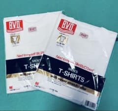 お値下げ‼️⭐️BVD⭐️ 丸首半袖Tシャツ　Lサイズ　2枚セット 新品未開封‼️のサムネイル