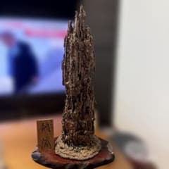 銅滴 含金銀銅製 住友金属鉱山 オブジェ 縁起物 置物 飾り台 木札