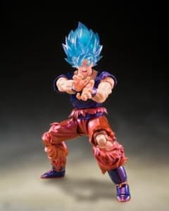 shfiguarts 손오공 슈퍼 사이어인 갓 블루 계왕 주먹