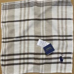 POLO チェック柄 タオルハンカチ ギフトボックス入りのサムネイル