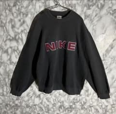 希少90s NIKE ナイキ スウェット トレーナー 刺繍ロゴ 入手困難のサムネイル