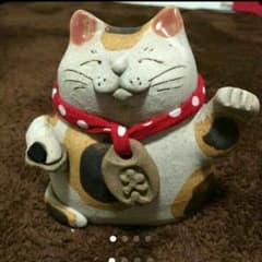 常滑焼☆招きネコのサムネイル