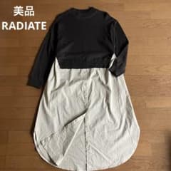 美品 RADIATE ヤマダヤ 異素材ドッキングニットワンピース サイズM