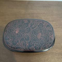 越前塗 沈朱 牡丹彫 お弁当箱 - メルカリ