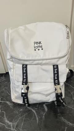 PINK-latte リュック ホワイト ブラックのサムネイル