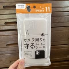 iPhone 11 ソフトケース カメラ保護 ストラップ穴付のサムネイル