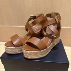 【新品】Ralph Lauren ラルフローレン　ESABEL ウェッジサンダル 新品】Ralph Lauren ラルフローレン ESABEL ウェッジサンダル - メルカリ