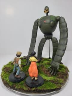 天空の城ラピュタ ロボット兵 ジオラマ フィギュア　希少パズー付き31日まで 天空の城ラピュタ ジオラマ ロボット兵 パズー シータ 箱あり - メルカリ