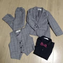 キッズ フォーマルスーツ 120cm 5点セットのサムネイル