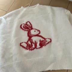 ZARA ウサギ刺繍 ニットセーター Mサイズ - メルカリ