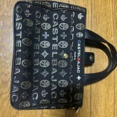 カステルバジャック 2way トートバッグ ブラック レザー 総柄のサムネイル