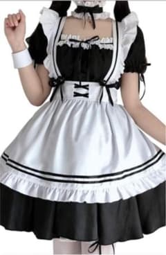 メイド服 黒のサムネイル