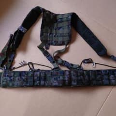 隼 TACTICAL GEAR 迷彩柄 サスペンダー ベルト セットのサムネイル
