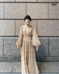 Acka original shirring chiffon one-pieceのサムネイル